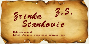 Zrinka Stanković vizit kartica
